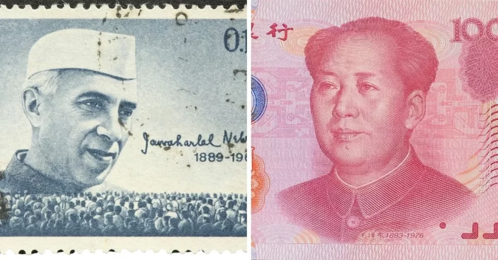 尼赫魯1947年宣佈印度共和國成立，毛澤東1949年宣佈中華人民共和國成立